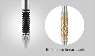 Rolamento linear usado