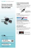 Série AP-V80 Sensores de pressão digitais duráveis multifluido Catálogo