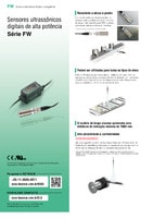 Série FW Sensores ultrassônicos digitais de alta potência Catálogo