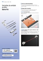 Série FU Modelos de unidades do cabeçote do sensor de fibra óptica Catálogo