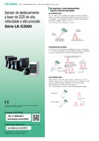Série LK-G3000 Sensor de deslocamento a laser de CCD de alta velocidade e alta precisão Catálogo