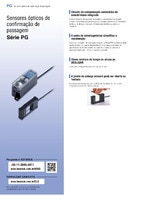 Série PG Sensores de confirmação de passagem óptica Catálogo