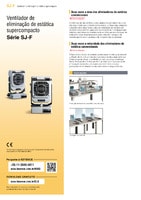 Série SJ-F100/300 Ventilador de eliminação de estática supercompacto Catálogo