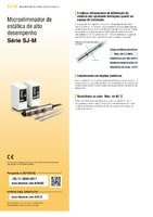 Série SJ-M Microeliminador de estática de alto desempenho Catálogo