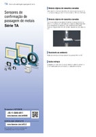 Série TA Sensor de confirmação da passagem de metais Catálogo