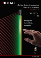 Série GL-V Cortina de luz de segurança compacta e robusta Catalogo
