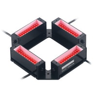 CA-DQR10 - Iluminação de barra quadrada vermelha 109-109